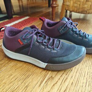 Chaco Sidetrek Sneakers Hiking Walking Casual Shoes Navy Purple Womens Size 8.5